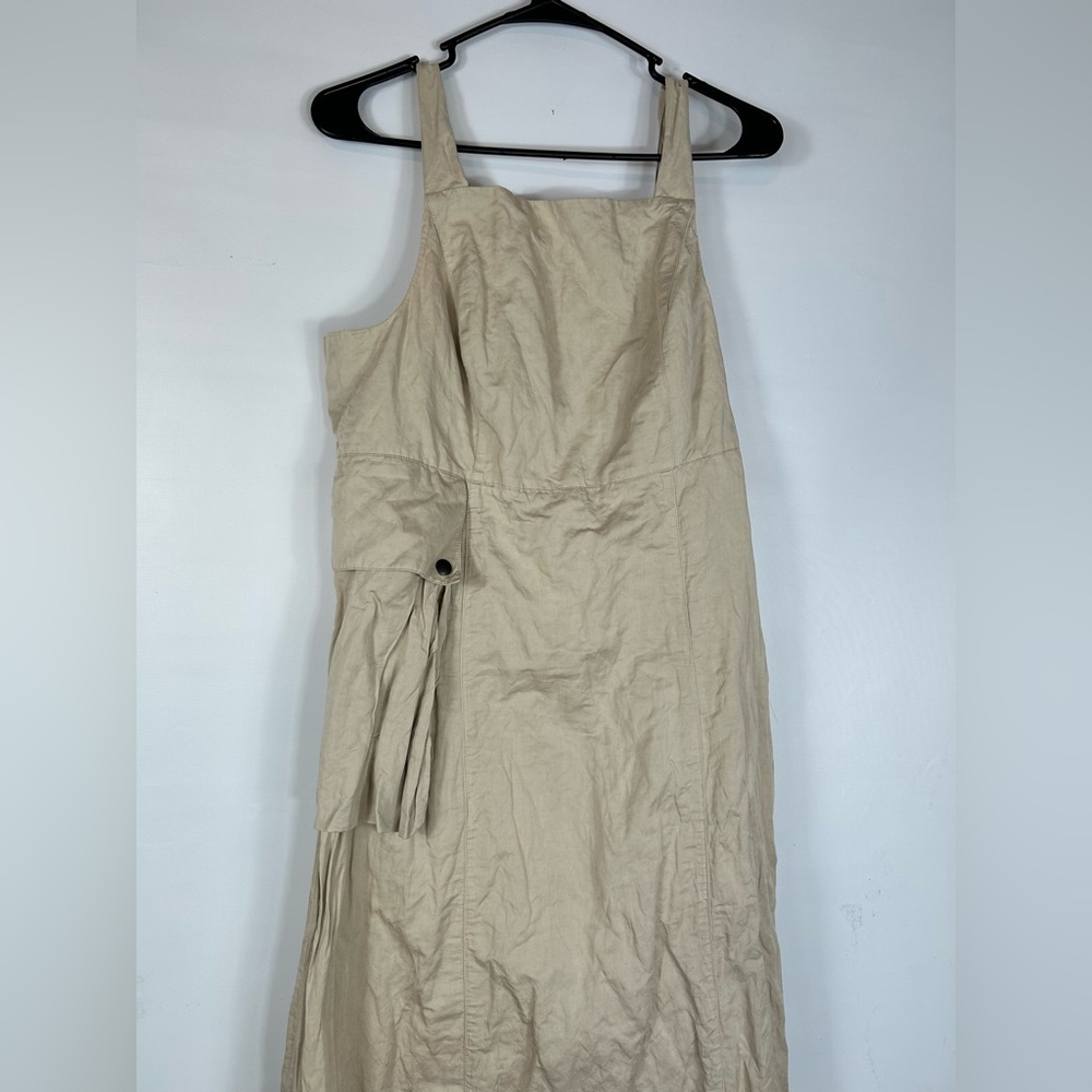 Sarah Pacini Khaki Dress